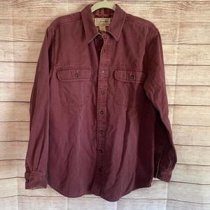 Vintage LL bean fleece lined button up sz medium